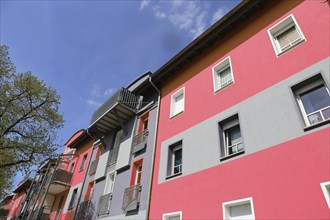 Residential building with modern facade painting Kaiserslautern, Rhineland-Palatinate