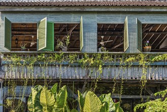 Facade of a wooden house, house, architecture, building, facade, texture, open, wooden facade,