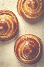 Muffin with cottage cheese and coconut, brioche, pastries, breakfast, no people