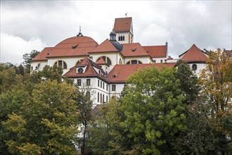 Sankt Mang Monastery, Füssen, Ostallgäu, Allgäu, Swabia, Bavaria, Germany, Europe