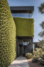 Building with a facade inspired by the skin of a cactus showcasing natural methods of heat