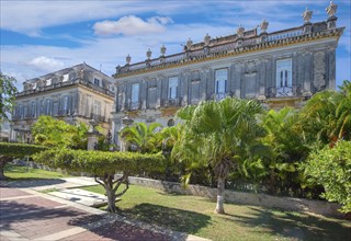 Central Avenue Paseo de Montejo in Merida with local museums, restaurants, monuments and tourist