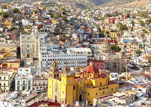 Guanajuato panoramic view from a scenic city lookout