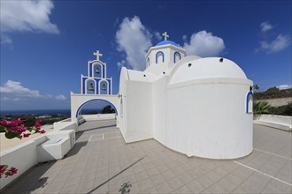 Santorini, St Raphael's Church, in the south of the island, west of Akrotiri, Cyclades, Greece,