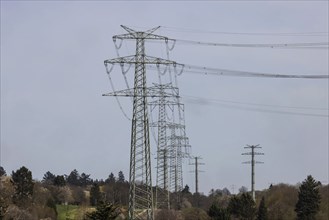 New power line from Birkenfeld to Ötisheim in the Enzkreis district, 14 kilometre long 380 kV line