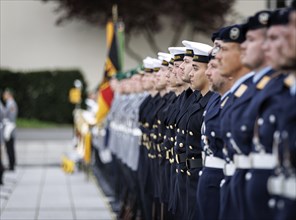 Soldiers of the guard battalion, photographed during a final roll call of the Bundeswehr missions