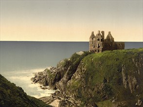 Dunskey Castle is a tower house near the village of Portpatrick in the council area of Dumfries and