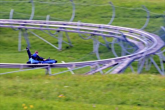 Söllereck toboggan at the valley station of the Söllereck cable car, Oberstdorf, Allgäu, Bavaria,