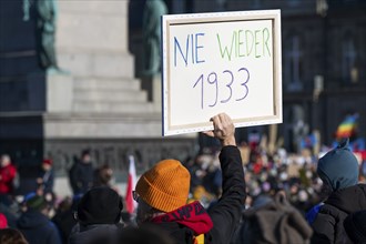 Pictures taken during the demonstration Haltung zeigen! against Nazi deportation plans of the AfD