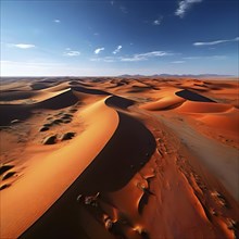 Namib desert from above, AI generated