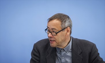 Thomas Krüger, President of Deutsches Kinderhilfswerk, recorded during the Federal Press Conference