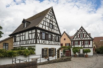 Half-timbered houses, Speyer, Rhineland-Palatinate, Germany, Europe