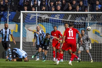 Football 3rd division, 2024/25 season, matchday 8: Waldhof Mannheim vs Rot-Weiß Essen