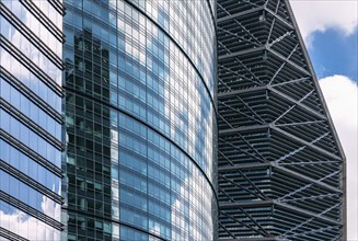 Mexico City, Mexico, 10 January, 2023: Panoramic view of Mexico City business and Financial center