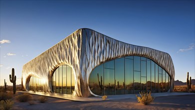 Building with a facade inspired by the skin of a cactus showcasing natural methods of heat