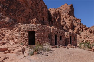 The Cabins built by the Civilian Conservation Corps inthe 1930s at Valley of Fire State Park near