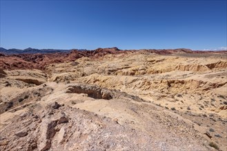 Rock formations in the Fire Canyon area at Valley of Fire State Park near Overton, Nevada