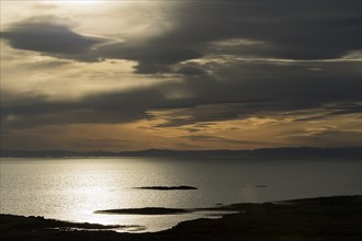 Islands and archipelago, dramatic light atmosphere, Breiðafjörður, Iceland, Europe