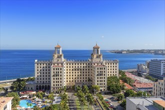 Famous historic Hotel Nacional in Havana near Malecon in Vedado district