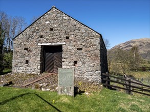 Historical blast furnace Bonawe, fired by charcoal, Scotland, UK