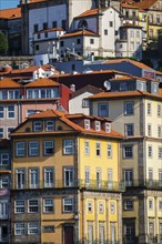 View of Portuguese traditional colorful houses in Porto city, Portugal, Europe