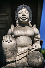 Female temple figure, head, face, woman, calm, Hinduism, relaxation, wellness, female, serenity,