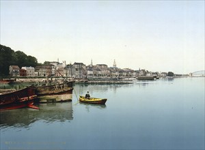 General view of Nymegen, Nijmegen, Nijmegen, Holland, ca 1895, Historical, digitally restored