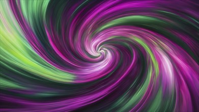 Abstract digital art capturing the essence of a swirling tunnel in vibrant colors in dynamic