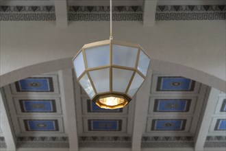 Art Nouveau lamp in the fountain house, 1911, Heilbad Kissingen, Bad Kissingen, Lower Franconia,