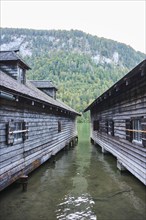 Lake Koenigssee in autumn, Alps, Bavaria, Germany, Europe