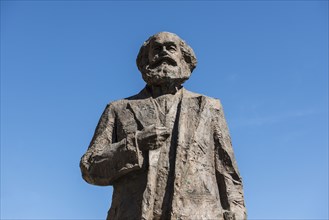 Statue of Karl Marx, Trier, Rhineland-Palatinate, Germany, Europe