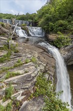 A. A. Miller dam above Desoto Falls on the Little River at Desoto State park near Mentone, Alabama