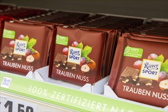 February 2024: RITTER SPORT chocolate in the supermarket