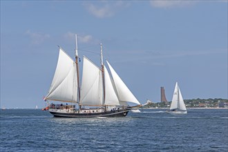 Sailing ship Abel Tasman, sailing boat, naval memorial, Laboe, Kieler Woche, Kiel Fjord, Kiel,