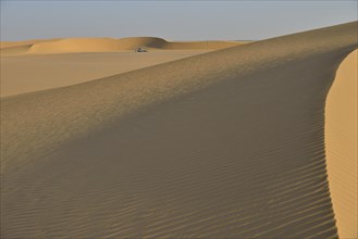 Dunes in the Nubian Desert in Dongola, Northern State, Nubia, Sudan, Africa