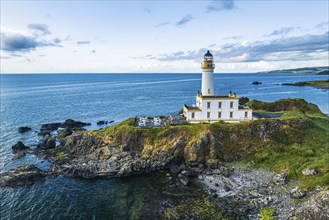 Turnberry Lighthouse from a drone, Turnberry Point Lighthouse, Trump Turnberry Golf Resort, South