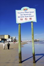 Sign in Daytona Beach, Florida, USA, North America