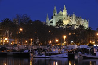 La Seu Cathedral in Palma de Majorca, Majorca, Balearic Islands, Spain, Europe