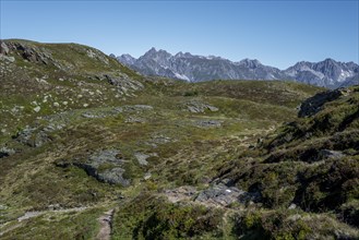 Mountain peak, Alps, European long-distance hiking trail E5, Zams, Tyrol, Austria, Europe