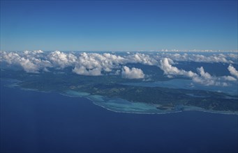 Aerial of Vanua Levu, Fiji, South Pacific, Oceania