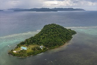 Little islet of the coast of Taveuni, Fiji, South Pacific, Oceania