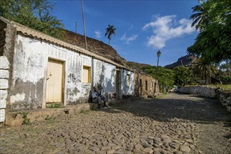 Buildings in picturesque old town of Ciudad Velha. Cidade Velha. Santiago. Cabo Verde. Africa