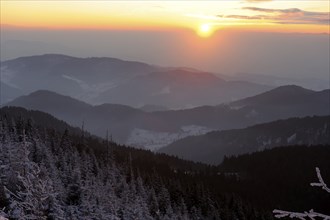 View from the Hornissgrind, Black Forest High Road, Baden-Württemberg, Germany, Europe