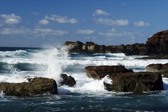 Waves, El Golfo, Lanzarote, Canary Islands, Spain, Los Hervideros IWaves, Canary Islands, Los