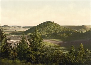 Drei Gleichen, Gleichenschlösser, a medieval castle ensemble in Thuringia, Historic, digitally