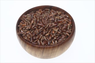 Red rice, Camargue rice from France, rice variety with a red bran layer, usually offered as brown