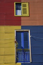 Colorful house facade, Caminito, La Boca district, Buenos Aires, Argentina, South America