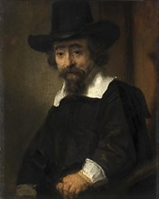 Ephraim Bueno (1599-1665), a Jewish doctor, poet and translator from Portugal, painting by