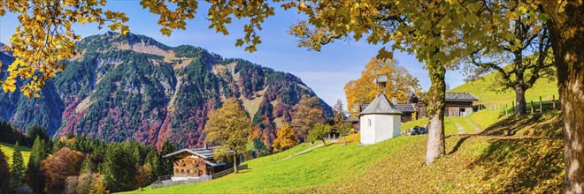 Gerstruben, a former mountain farming village in the Dietersbachtal valley near Oberstdorf, Allgäu