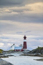 Tranoy Fyr Lighthouse, Tranøy Fyr, Hamarøy, Ofoten, Vestfjord, Nordland, Norway, Europe